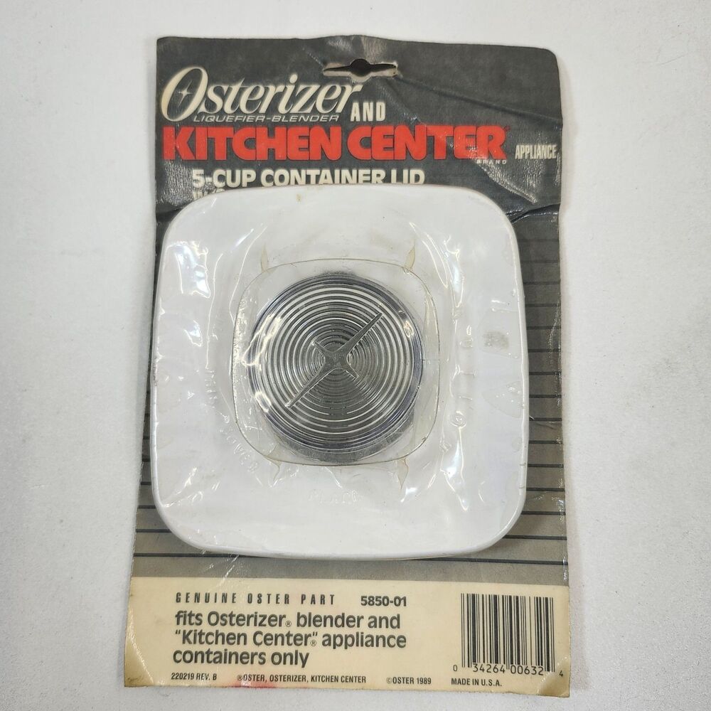 Osterizer Kitchen Center Mixer Blender Lid Measuring Cap NOS Replacement 5850-01